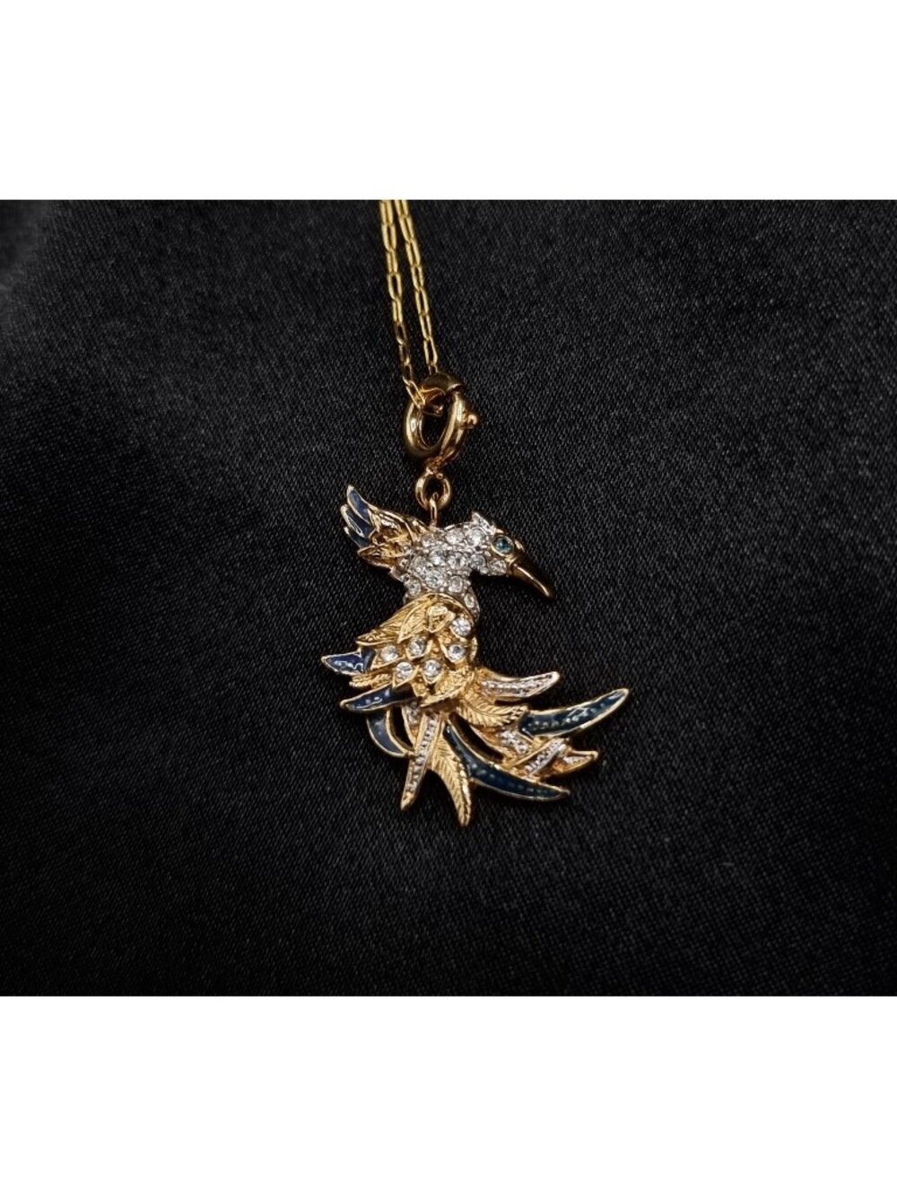 Rare Vintage Early 2000's NOLAN MILLER Bird Pendant Necklace